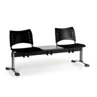 Inne meble biurowe - B2B Partner Plastikowe ławki VISIO, 2 siedzenia + stołek, chromowane nogi 150516 - miniaturka - grafika 1