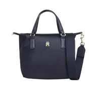Torebki damskie - Tommy Hilfiger Damska torba na ramię Poppy Th Aw0aw15640, jeden rozmiar, Niebieski (Space Blue), One Size - miniaturka - grafika 1