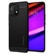 Etui i futerały do telefonów - Spigen RUGGED ARMOR XIAOMI MI 11 MATTE BLACK ACS02738 - miniaturka - grafika 1