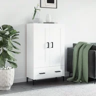 Szafki do salonu - Wysoka szafka, biała z połyskiem, 69,5x31x115 cm Lumarko! - miniaturka - grafika 1