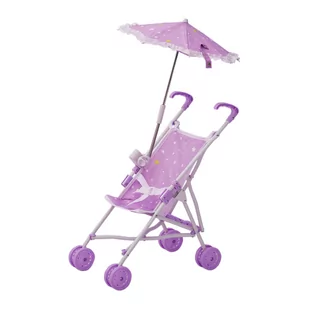 Olivia's Little World OL-00005 Twinkle Stars Princess Baby Doll Stroller, fioletowy/biały - Wózki dla lalek - miniaturka - grafika 1