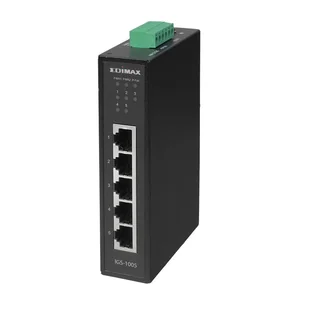 Edimax IGS-1005 łącza sieciowe Nie zarządzany L2 Gigabit Ethernet (10/100/1000) Czarny IGS-1005 IGS-1005 - Pozostałe akcesoria sieciowe - miniaturka - grafika 1