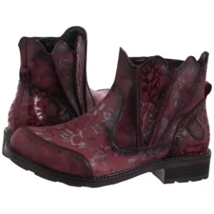 Botki Bordowe 07006-23/00-8 (MA1410-a) Maciejka - Botki damskie - miniaturka - grafika 1