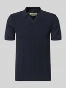 Swetry męskie - Koszulka polo o kroju slim fit z efektem dzianiny model ‘Baron’ - miniaturka - grafika 1