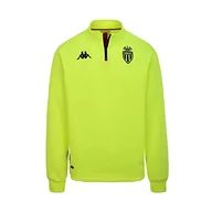 Bluzy męskie - Kappa Męska bluza z kapturem Ablas Pro 6 Monaco, Fluo Yellow/Dark Red, XL - miniaturka - grafika 1
