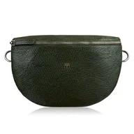 Nerki - Nerka damska skórzana ciemnozielona saszetka pojemna paolo peruzzi t-36-pgb - miniaturka - grafika 1