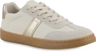 Trampki damskie - VAN HILL Damskie Trampki Niskie Sznurowane Wygodne Casualowe Sznurowane Buty 841698, Kolor: Beżowy Złoty, Rozmiar: 38 - miniaturka - grafika 1