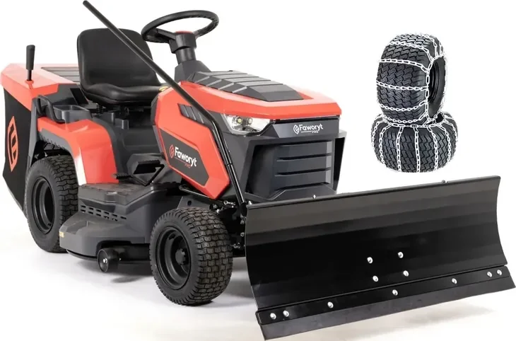 Traktorek Ogrodowy 635c 2-cylindry 102cm Pług Hydro Wyświetlacz Odśnieżarka
