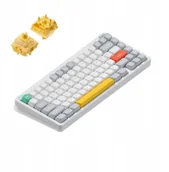 Klawiatury - Nuphy - Halo75 v2 Wireless Mechanical White Lemon - miniaturka - grafika 1