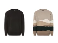 Swetry męskie - LIVERGY® Sweter męski, luźny krój - miniaturka - grafika 1