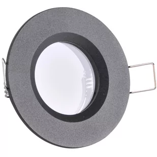 Polux Oczko podtynkowe BORAS 1x8W GU10 315441 czarny IP44 315441 - Oprawy, klosze i abażury - miniaturka - grafika 1