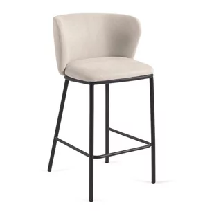 Kremowe hokery zestaw 2 szt. 92 cm Ciselia – Kave Home - Taborety i hokery - miniaturka - grafika 1