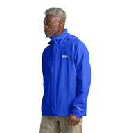 Kurtki męskie - Męska kurtka przeciwdeszczowa Jack Wolfskin TRAILTIME 2L JKT M vibrant blue - S - miniaturka - grafika 1