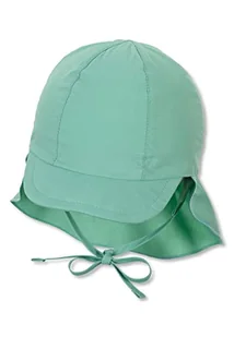 Sterntaler Unisex dziecięca czapka z daszkiem z ochroną karku czapka dziecięca, średni zielony, 43 - Czapki damskie - miniaturka - grafika 1