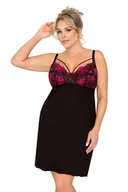 Piżamy damskie - Donna Koszulka Candy Plus Black 50 czarny - miniaturka - grafika 1