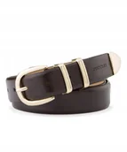 Paski - Pasek Damski Do Spodni Skórzany Skóra Naturalna PUCCINI Brąz PAD206S-Z-2D - miniaturka - grafika 1