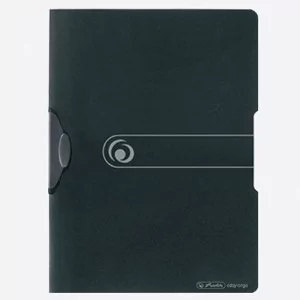 Herlitz skoroszyt z zaciskiem, format A4, czarny - Teczki i skoroszyty - miniaturka - grafika 1