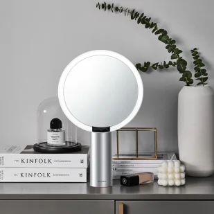 AMIRO Białe Lusterko kosmetyczne z podświetleniem LED AML009N - Lusterka do makijażu - miniaturka - grafika 4