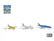 Samoloty i helikoptery - Samolot metal napęd 14cm 3-kolory Hipo mix cena za 1 szt - miniaturka - grafika 1