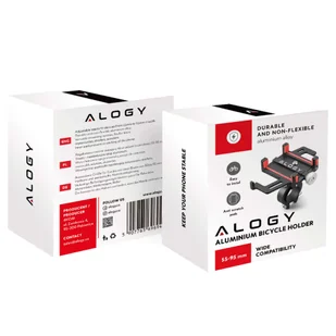 Uchwyt rowerowy na kierownicę Alogy Bike Phone Holder do telefonu 55-95mm na rower motor hulajnogę Czarny - Akcesoria do tabletów i e-booków - miniaturka - grafika 10