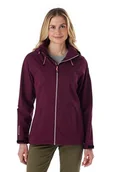 Kurtki damskie - killtec Damska kurtka przeciwdeszczowa/kurtka funkcyjna, wodoszczelna, z kapturem, kurtka przeciwdeszczowa OOKS 1, winogron, 38, 43767-000 - miniaturka - grafika 1