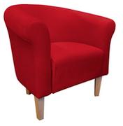 Fotele - ATOS Fotel Milo Mikrofaza 8 czerwony nogi 20 buk - miniaturka - grafika 1
