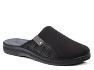 Kapcie męskie - Kapcie męskie czarne Inblu DG-17 pantofle domowe z zakrytymi palcami-43 - miniaturka - grafika 1