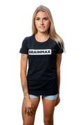Moda i Uroda OUTLET - T-shirt BrainMax z paskiem damski czarny Rozmiar: M - miniaturka - grafika 1