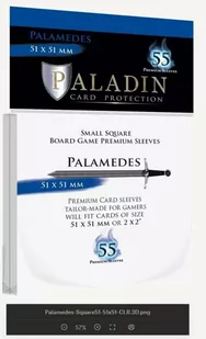 Koszulki na karty Paladin - Palamedes (51x51mm) - Akcesoria do gier planszowych - miniaturka - grafika 1