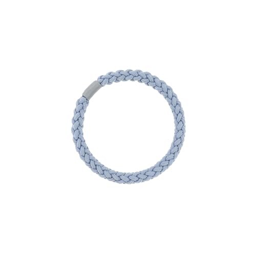 invisibobble BEAUTIES Bebe Blue (4 sztuki) – plecione spiralne gumki do włosów w kolorze pastelowym niebieskim i zielonym – stylowe we włosach i jako bransoletka – spiralna gumka do włosów dla kobiet