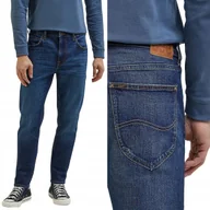 Spodnie męskie - Lee AUSTIN REGULAR TAPERED Hero INDIGOOD SUPER WYTARTY CIEMNY DżINS W32 L34 - miniaturka - grafika 1