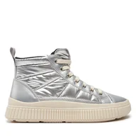 Buty dla dziewczynek - Sneakersy Geox J Laquinny Girl J46M3C 0LVNF C1007 S Srebrny - miniaturka - grafika 1