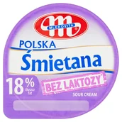 Śmietana - Mlekovita Polska śmietana ukwaszona 18% tłuszczu bez laktozy - miniaturka - grafika 1