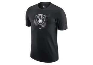 Nike Nba Brooklyn Nets Dri-Fit Essential Logo Tee Black - Koszulki męskie - miniaturka - grafika 1
