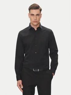 Calvin Klein Koszula Essential LV019EU001 Czarny Regular Fit - Koszule męskie - miniaturka - grafika 1