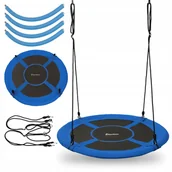 Place zabaw - Huśtawka ogrodowa 110cm typu bocianie gniazdo Hyper Motion -kolor niebieski - miniaturka - grafika 1