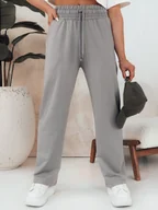 Spodnie damskie - Spodnie damskie KLINTAL szare Dstreet UY2098-S - miniaturka - grafika 1