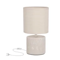 Lampy stojące - Dina lampa biurkowa stołowa beżowa 41-24404 - miniaturka - grafika 1