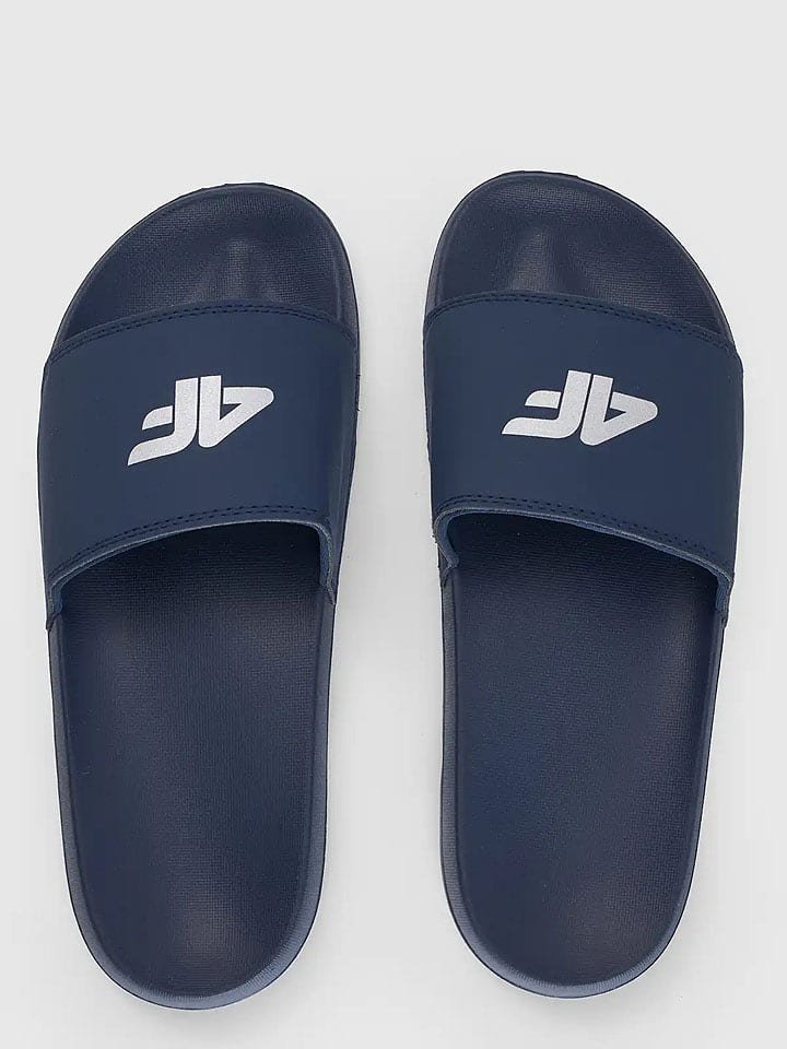 4F Klapki w kolorze granatowym