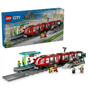 LEGO 60423 City Tramwaj miejski ze stacją - Klocki - miniaturka - grafika 1