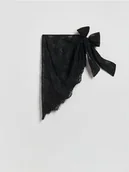 Spódnice - Reserved - Koronkowa spódnica mini - czarny - miniaturka - grafika 1