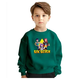 BLUZA DZIECIĘCA 67 SIX SEVEN VIRAL HUNTRIX 104 DLA CHŁOPCA DZIEWCZYNKI - Bluzy dla dziewczynek BLUZA DZIECIĘCA 67 SIX SEVEN VIRAL HUNTRIX 104 DLA CHŁOPCA DZIEWCZYNKI - Bluzy dla dziewczynek - miniaturka - grafika 1