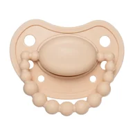 Smoczki uspokajające - Luu Kids, smoczek uspokajający, pozycjonujący, silikonowy, Cookie Beige, od 6. miesiąca, 1 sztuka - miniaturka - grafika 1