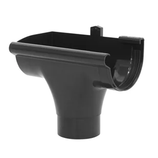 Wypust lewy S130 Ø130 grafitowy - Rynny i akcesoria - miniaturka - grafika 1