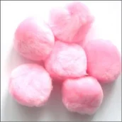 Dekoratorstwo - Dekor-Art-Serwis Sp. z o.o. Dekor-Art-Serwis, pompony dekoracyjne, różowe - miniaturka - grafika 1