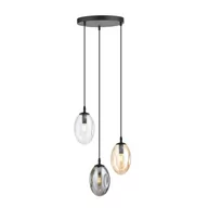 Lampy sufitowe - Astral lampa wisząca 3-punktowa czarna/multikolor 1268/3PREM - miniaturka - grafika 1