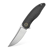 Noże - Nóż Składany Petrified Fish Simum Pf-P06 Dms Black Micarta - miniaturka - grafika 1