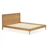 Stelaże pod materac - Łóżko dwuosobowe z litego drewna dębowego ze stelażem 180x200 cm Lenon – Kave Home - miniaturka - grafika 1