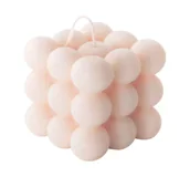 Zapachy do domu - 100% Naturalna świeca bubble Mohani z wosku rzepakowego - różowa, duża - miniaturka - grafika 1