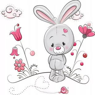 Naklejki dla dzieci 70cm Króliczek na łączce 1, 70x70 cm - Naklejki na ścianę Naklejki dla dzieci 70cm Króliczek na łączce 1, 70x70 cm - Naklejki na ścianę - miniaturka - grafika 1